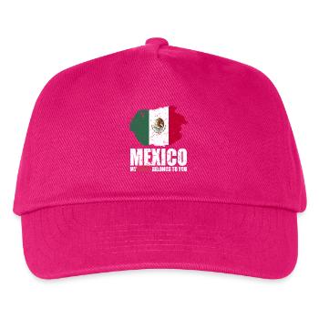Drapeau du Mexique - Casquette de baseball Enfant - fuchsia - Devant