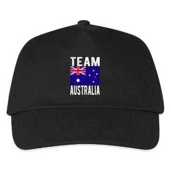 Australia Flag - Kids’ Baseball Cap - black - Front