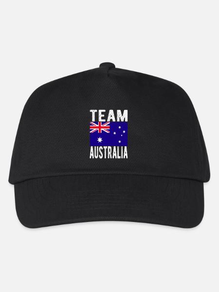 Australien Fahne - Kinder Basecap - Schwarz