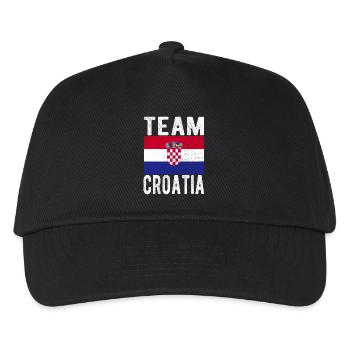 Croatia Flag - Kids’ Baseball Cap - black - Front