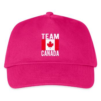 Drapeau du Canada - Casquette de baseball Enfant - fuchsia - Devant