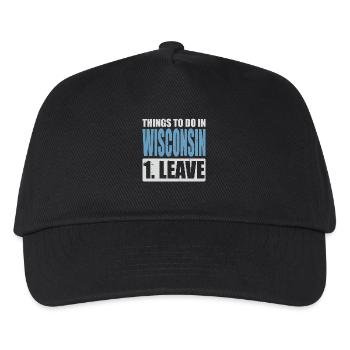 Wisconsin Meme - Kinder Basecap - Schwarz - Vorne