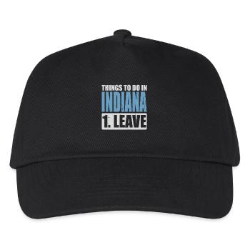 Indiana Meme - Kids’ Baseball Cap - black - Front
