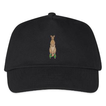 Kangaroo Inline skating Inline skates - Kids’ Baseball Cap - black - Front