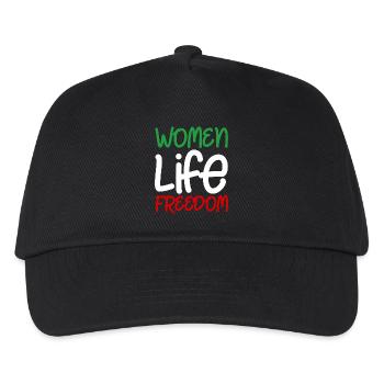 Women Life Freedom Iran Frauen Frau Frauenrechte - Kinder Basecap - Schwarz - Vorne