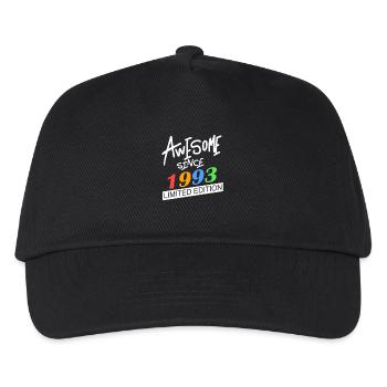 1993 - born 1993 - year of birth 1993 - Kids’ Baseball Cap - black - Front