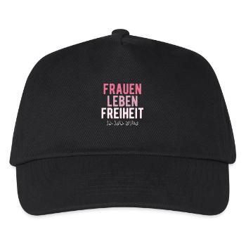 Frauen Leben Freiheit - Kinder Basecap - Schwarz - Vorne