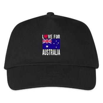 Australia Flag - Kids’ Baseball Cap - black - Front