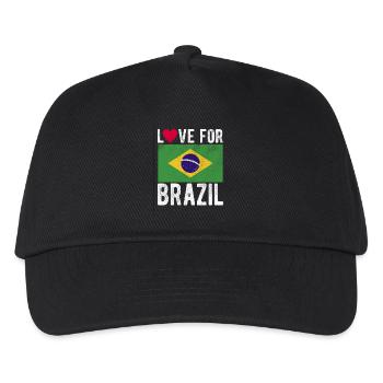 Brazil Flag - Kids’ Baseball Cap - black - Front