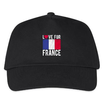 French flag - Kids’ Baseball Cap - black - Front
