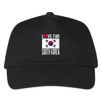 South Korea Flag - Kids’ Baseball Cap - black - Front
