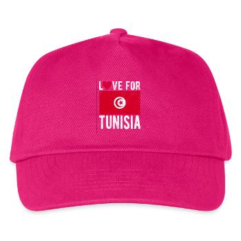 Tunisia Flag - Kids’ Baseball Cap - fuchsia - Front