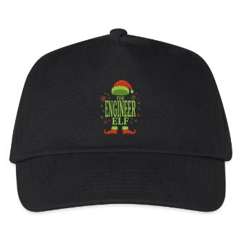 Ingenieur Weihnachtself - Kinder Basecap - Schwarz - Vorne