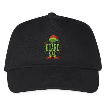 Security guard Christmas elf - Kids’ Baseball Cap - black - Front