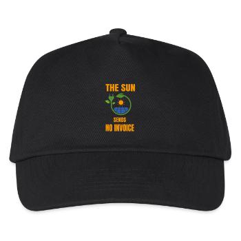 Sun No bill solar system solar power - Kids’ Baseball Cap - black - Front