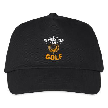 Je Peux Pas J'ai Golf Cadeau Pour Joueur De Golf - Casquette de baseball Enfant - noir - Devant