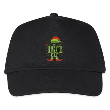 Translator Christmas Elf - Kids’ Baseball Cap - black - Front