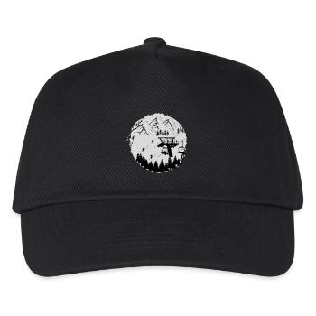 In the Snow Zone - Skiing Winter Sports - Kids’ Baseball Cap - black - Front