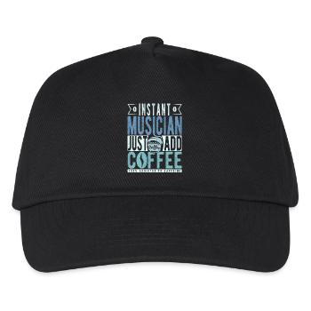 Musician coffee saying - Kids’ Baseball Cap - black - Front