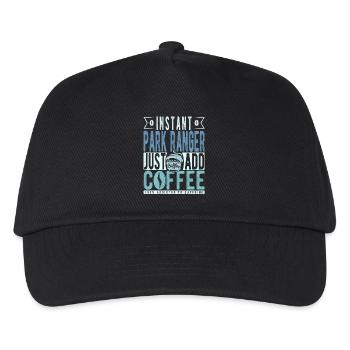 Parking attendant coffee saying - Kids’ Baseball Cap - black - Front
