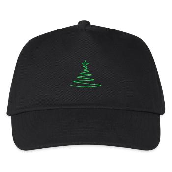 Weihnachten, Weihnachten, Weihnachten, Weihnachten - Kinder Basecap - Schwarz - Vorne