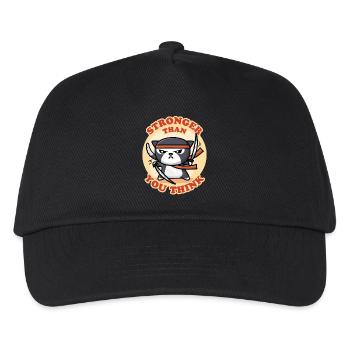 Ninja Cat - Kids’ Baseball Cap - black - Front