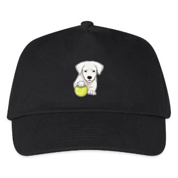 Puppy Tennis Tennis Ball - Kids’ Baseball Cap - black - Front
