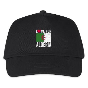 Algerien Souvenir - Kinder Basecap - Schwarz - Vorne