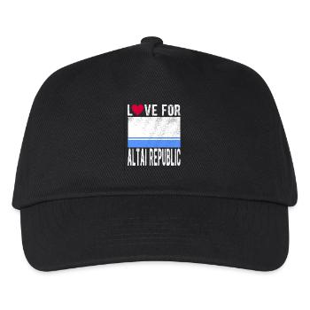 Altai Republik Souvenir - Kinder Basecap - Schwarz - Vorne