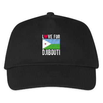 Dschibuti Souvenir - Kinder Basecap - Schwarz - Vorne