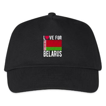 Weissrussland Souvenir - Kinder Basecap - Schwarz - Vorne