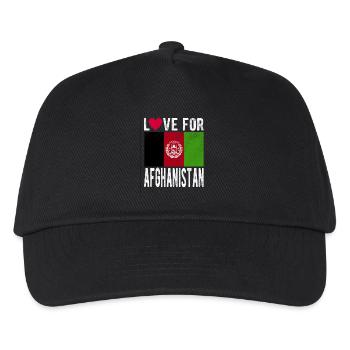 Afghanistan Souvenir - Kinder Basecap - Schwarz - Vorne
