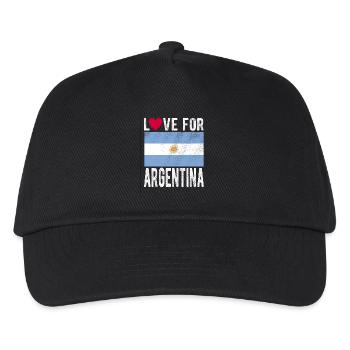 Argentinien Souvenir - Kinder Basecap - Schwarz - Vorne