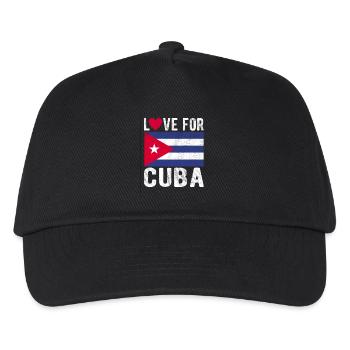 Kuba Souvenir - Kinder Basecap - Schwarz - Vorne