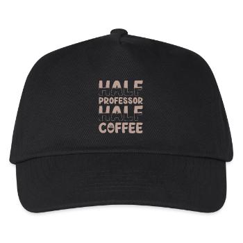 Half Professor Half Coffee - Kids’ Baseball Cap - black - Front