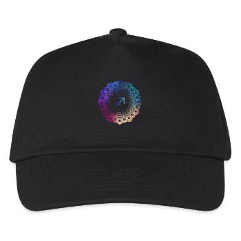 Schütze Sternzeichen Symbol Mandala - Kinder Basecap - Schwarz - Vorne