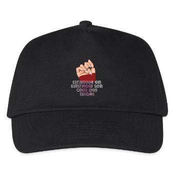 Soit une œuvre d’art Être un créateur d’ongles - Casquette de baseball Enfant - noir - Devant