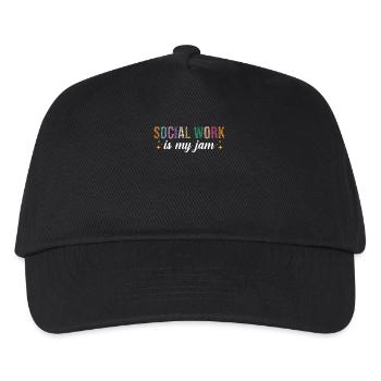 Social Work Ist Meine Leidenschaft - Kinder Basecap - Schwarz - Vorne