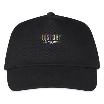 History Ist Meine Leidenschaft - Kinder Basecap - Schwarz - Vorne