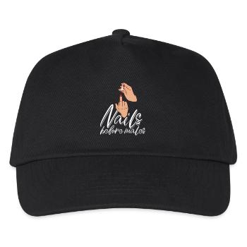 Nails before men Nail designer - Kids’ Baseball Cap - black - Front