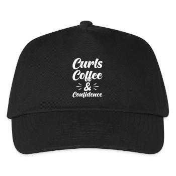 Attract coffee and self-confidence - Kids’ Baseball Cap - black - Front