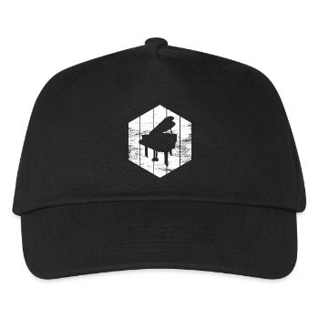 Flügel - Kinder Basecap - Schwarz - Vorne