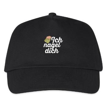 Ich Nagel Dich Nageldesignerin - Kinder Basecap - Schwarz - Vorne