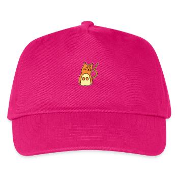 Chat dessiné à la main - Casquette de baseball Enfant - fuchsia - Devant