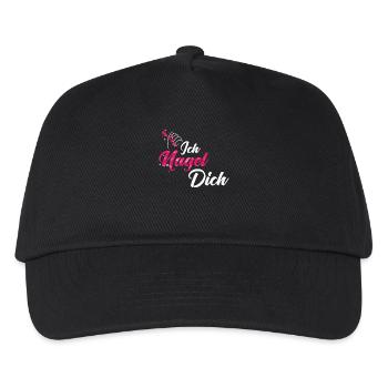 Ich Nagel Dich Nageldesignerin - Kinder Basecap - Schwarz - Vorne
