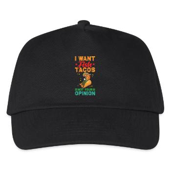 Fish Tacos - Kids’ Baseball Cap - black - Front
