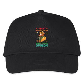 Shrimp tacos - Kids’ Baseball Cap - black - Front