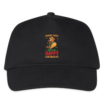 Shrimp tacos - Kids’ Baseball Cap - black - Front