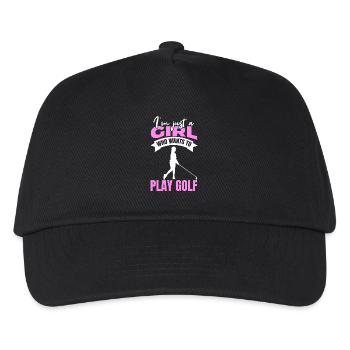 Golfer Girls - Kids’ Baseball Cap - black - Front