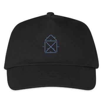 Das Haus vom Nikolaus Shirt für Weihnachten - Kinder Basecap - Schwarz - Vorne
